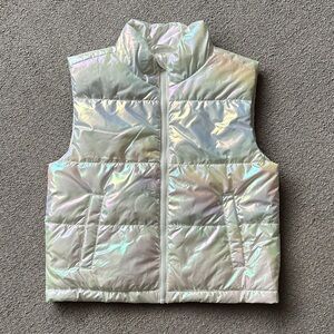 •XERSION• NWOT Iridescent Kids Zip Front Vest